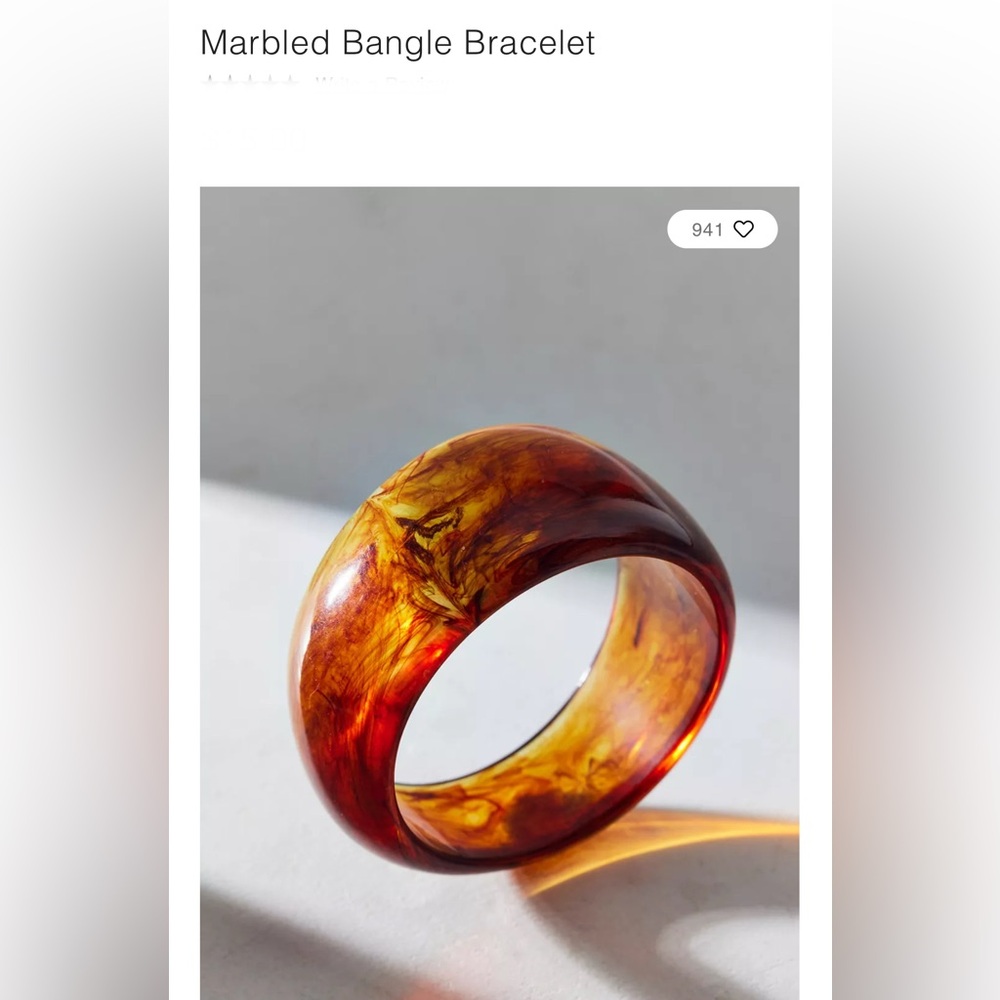 Urban Outfitters marbled bangle Bracelet - Picture 11 of 15